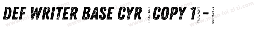 Def Writer BASE Cyr (COPY 1)字体转换